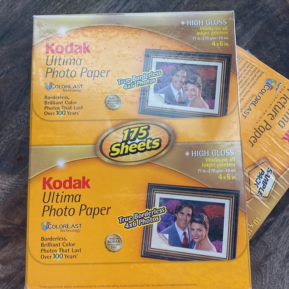 Genuine Kodak Canon Ultima Photo picture Paper 4x6 in. High Gloss ultra glossy - Picture 4 of 7